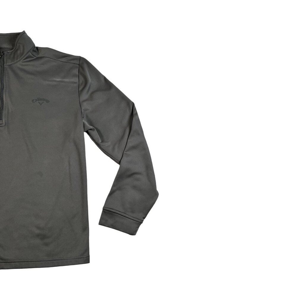 Callaway Golf Shirt Men's Long Sleeve 1/4 Zip Mock Neck Pullover Gray XL - Picture 4 of 11